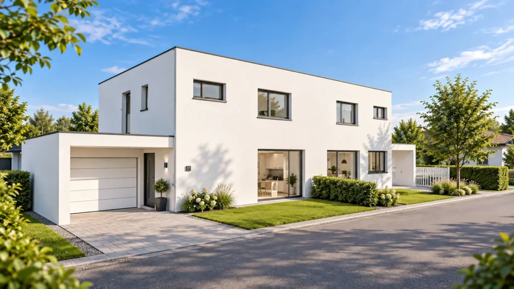 Visualisierung Doppelhaus Schwanenstadt