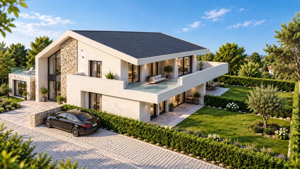 Visualisierung Neubau Wohnhaus Dietach